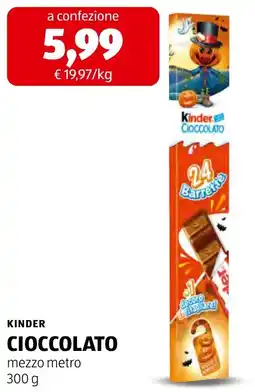 ALDI Kinder Cioccolato offerta