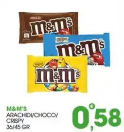 Rosa Cash M&M'S Arachidi/Choco/Crispy offerta