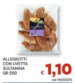 Vivo Supermercati Allegrotti con uvetta sultanina offerta