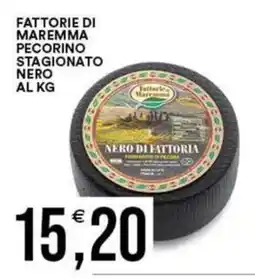 Vantaggio Cash&Carry Fattorie di Maremma Pecorino stagionato nero offerta