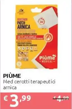 PiùMe Piùme Med cerotti terapeutici arnica offerta