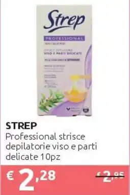 PiùMe Strep Professional strisce depilatorie viso e parti delicate offerta