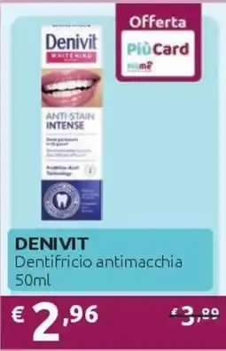 PiùMe Denivit Dentifricio antimacchia offerta