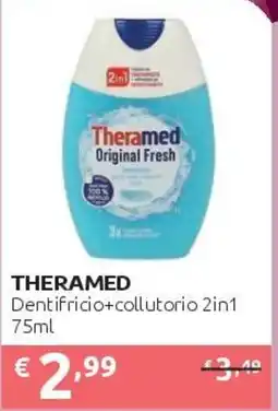 PiùMe Theramed dentifricio+collutorio 2in1 offerta
