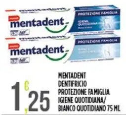 Euroesse Mentadent dentifricio protezione famiglia igiene quotidiana offerta