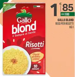 Tutto Risparmio Cash&Carry Gallo blond riso per risotti offerta