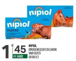 Tutto Risparmio Cash&Carry Nipiol omogeneizzati di carne vari gusti offerta