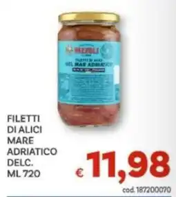 Vivo Supermercati Filetti di alici del mar adriatico Rizzoli offerta