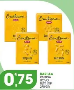 Rosa Cash Barilla pastina uovo tutti i tipi offerta