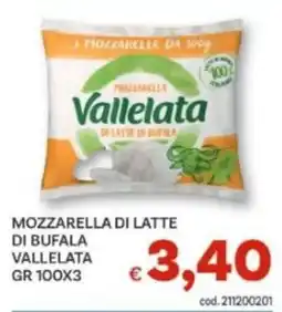 Vivo Supermercati Mozzarella di latte di bufala Vallelata offerta