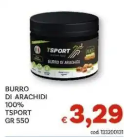 Vivo Supermercati Burro di arachidi TSPORT offerta