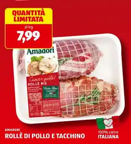 ALDI Amadori Rollè di pollo e tacchino offerta