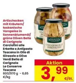 Interspar Carciofini alle Erbette o Antipasto Toscano Le Conserve Toscane offerta