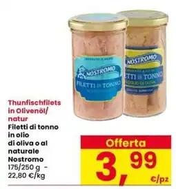 Interspar Filetti di tonno Nostromo offerta
