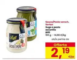 Interspar Sugo o pesto assortito Biffi offerta