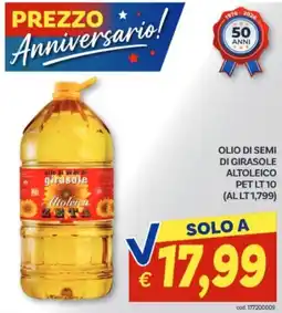 Vivo Supermercati Olio di semi di girasole Altoleico Zeta offerta