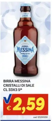 Vivo Supermercati Birra Messina Cristalli di Sale offerta