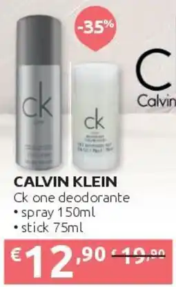 PiùMe Calvin Klein Ck one deodorante offerta