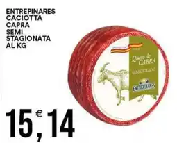 Vantaggio Cash&Carry Caciotta capra semi stagionata offerta