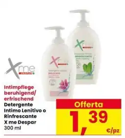 Interspar Detergente Intimo Lenitivo o Rinfrescante X me Despar offerta