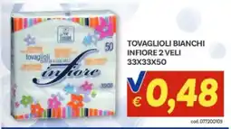 Vivo Supermercati Tovaglioli bianchi infiore offerta