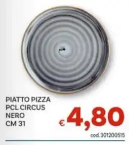 Vivo Supermercati Piatto pizza PCL Circus nero offerta