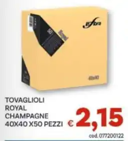 Vivo Supermercati Tovaglioli royal champagne offerta