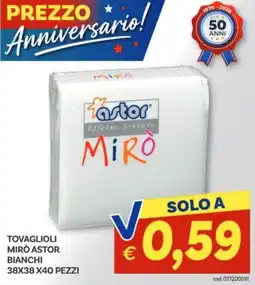 Vivo Supermercati Tovaglioli Mirò Astor offerta