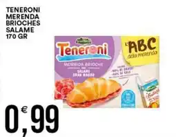 Vantaggio Cash&Carry Teneroni morbida brioche con salame gran magro offerta