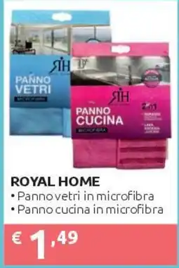 PiùMe Royal Home panno vetri in microfibra e panno cucina in microfibra offerta