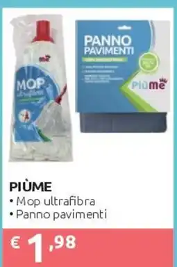 PiùMe Mop ultrafibra Panno pavimenti offerta