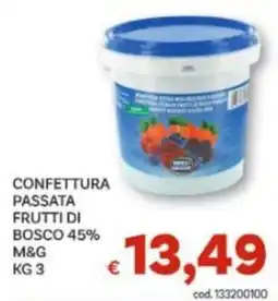 Vivo Supermercati Confettura passata frutti di bosco 45% M&G offerta