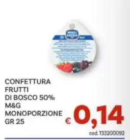 Vivo Supermercati Confettura frutti di bosco 50% M&G offerta