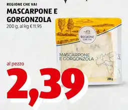 ALDI Mascarpone e gorgonzola offerta