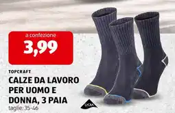 ALDI Topcraft calze da lavoro per uomo e donna offerta