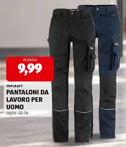 ALDI Topcraft pantaloni da lavoro per uomo offerta