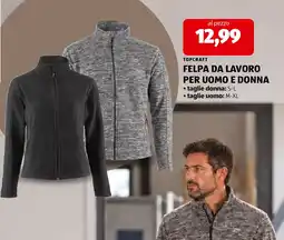 ALDI Topcraft Felpa da Lavoro per Uomo e Donna offerta