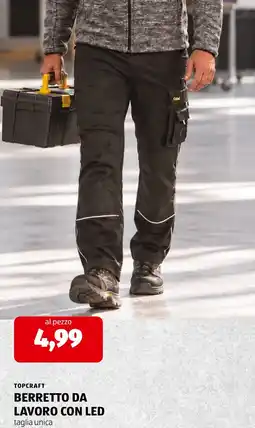 ALDI Topcraft Berretto da lavoro con led offerta