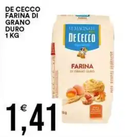 Vantaggio Cash&Carry Farina di grano duro De Cecco offerta