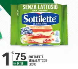 Tutto Risparmio Cash&Carry Sottilette senza lattosio offerta