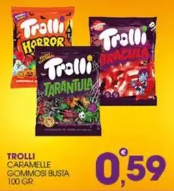 Rosa Cash Trolli caramelle gommose busta offerta