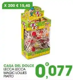 Rosa Cash Lecca Lecca Magic Lollies Piatto offerta