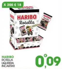 Rosa Cash Haribo Rotella liquirizia incartati offerta