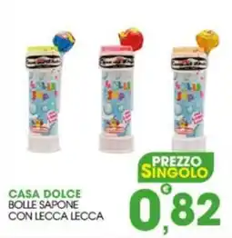 Rosa Cash Casa dolce bolle sapone con lecca lecca offerta
