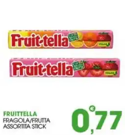 Rosa Cash Fruit-tella Fragola/Frutta Assortita Stick offerta
