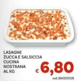 Vivo Supermercati Lasagne zucca e salsiccia cucina nostrana offerta