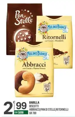 Tutto Risparmio Cash&Carry Barilla biscotti abbracci/pa di stelle/ritornelli offerta