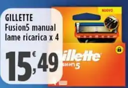 Rossotono Carrefour Gillette Fusion5 manual lame ricarica offerta