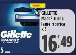 Rossotono Carrefour Gillette Mach3 turbo lame ricarica offerta