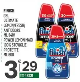 Tutto Risparmio Cash&Carry Finish gel ultimate lemon/fresh/antiodore offerta